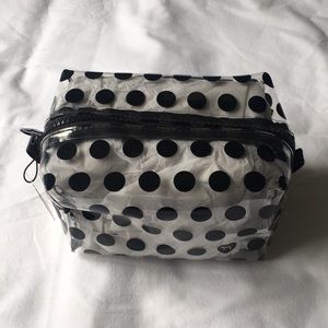 NWT VS Pink Polka Dot Makeup Bag